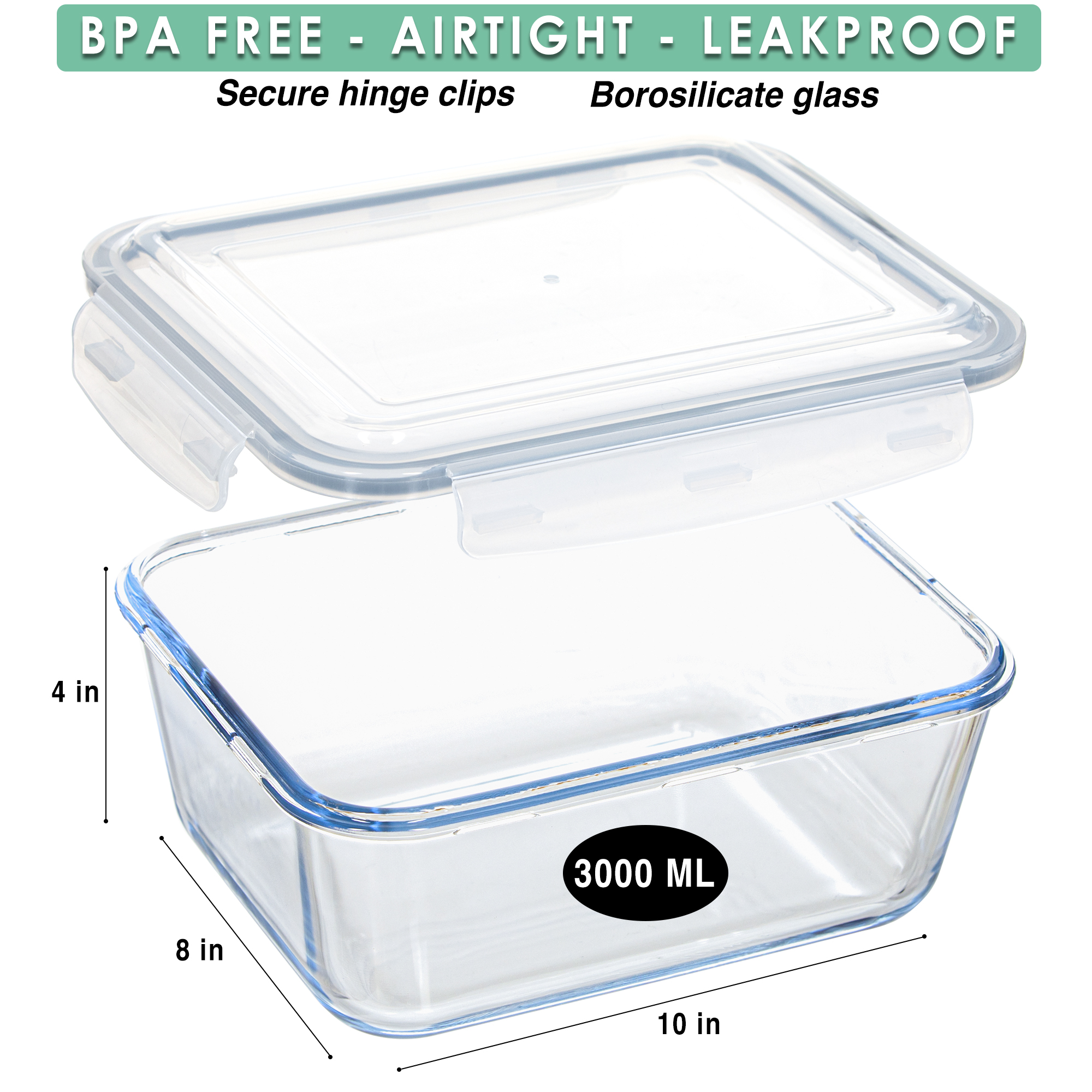 large glass food containers